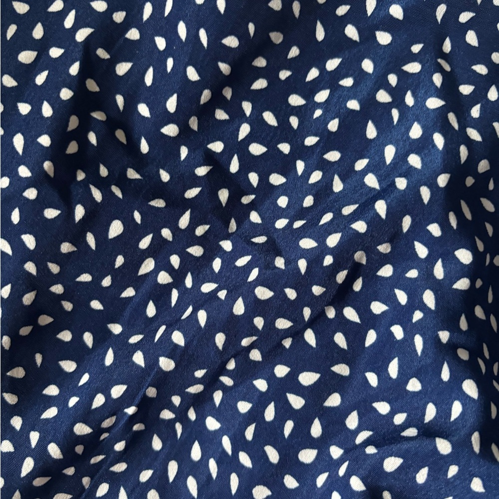 SHEIN Blue A-Line Mini Skirt with Slit - Picture 3 of 3